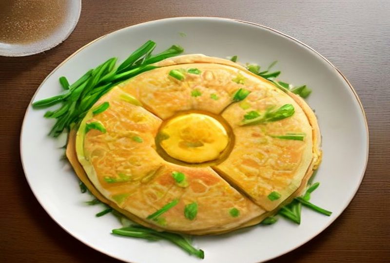 Scallion Egg Pancakes (葱花鸡蛋饼) — Chinese recipe